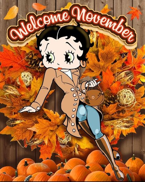 Betty Boop Birthday, St Patricks Day Pictures, Thanksgiving Planning, Good Morning Sweetheart Quotes, Cute Bunny Pictures, Hello November, November Month, Thanksgiving Wallpaper, Betty Boop Art