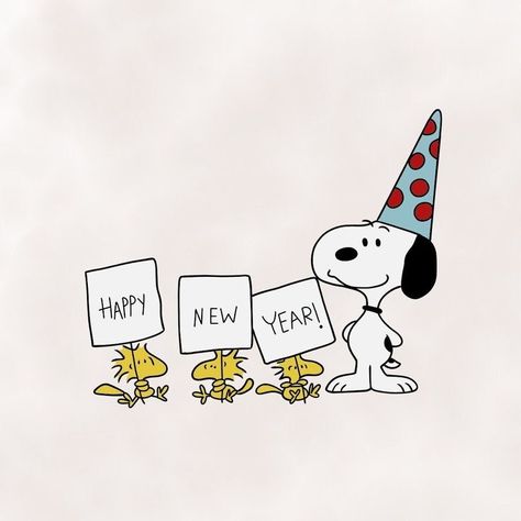 Snoopy New Years Eve Wallpaper, Happy New Year 2024 Cute Cartoon, Snoopy New Year 2024, Charlie Brown New Year, Happy New Year 2024 Cartoon, Happy New Year 2024 Snoopy, New Year Illustration 2024, Snoopy New Year Wallpaper, Snoopy January