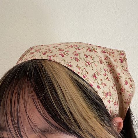 Look what I just found on Depop 🙌 https://depop.app.link/PBubmzPnlgb Cottage Core Hair, Brown Cottagecore, Scarf Aesthetic, Kerchief Hair, Garden Fashion, Crochet Bandana, Cherries Jubilee, Iranian Women Fashion, Bandana Headband