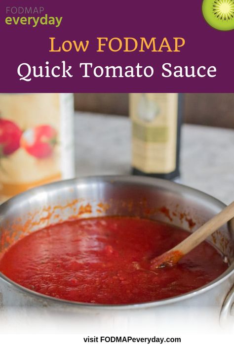 Fodmap Sauces, Quick Tomato Sauce, Making Lasagna, Fodmap Meals, Fod Map, Ibs Fodmap, Fodmap Recipes Dinner, Low Fodmap Recipes Dinner, Spaghetti Pizza