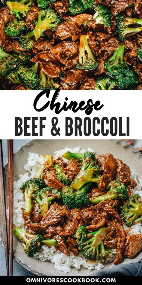 This tradtional Chinese recipe is better than takeout! It is easy enough to make at home and a healthier, lighter version. Tender beef and crisp fresh broccoli is brought together in a rich brown sauce, this makes the perfect weeknight dinner meal for the family! Brocoli Beef Recipe Chinese Food, Chicken And Broccoli Chinese, Collage Pinterest, Daring Gourmet, Chinese Beef And Broccoli, Beef And Broccoli Recipe, Easy Beef And Broccoli, Chinese Beef, Garlic Beef