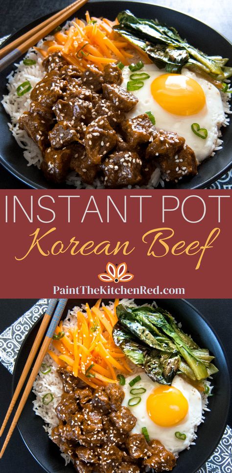 Instant Pot Korean Beef, Instant Pot Korean, Korean Bulgogi, Pickled Carrots, Korean Beef, Best Instant Pot Recipe, Instant Pot Dinner Recipes, Easy Instant Pot Recipes, Bulgogi