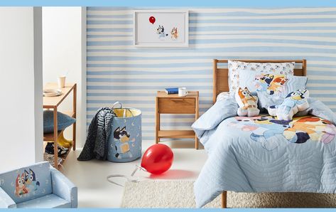 Bluey Themed Bedroom Ideas, Bluey Theme Room, Bluey Theme Bedroom, Bluey Themed Nursery, Bluey Inspired Bedroom, Bluey Themed Bedroom, Bluey Kids Bedroom, Bluey Toddler Room, Bluey Bedroom Ideas For Kids