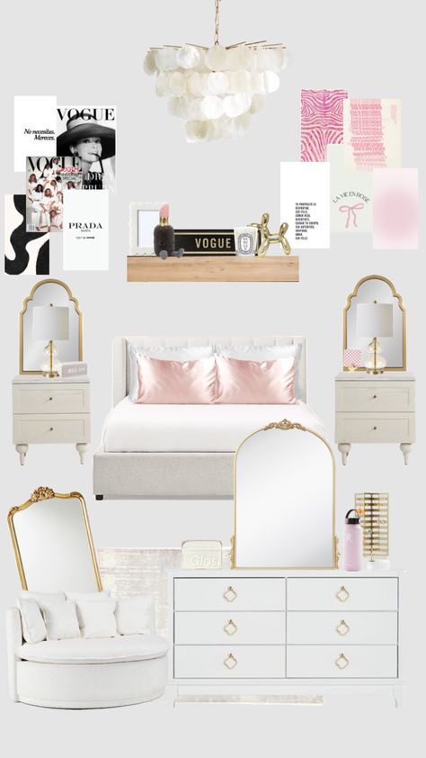 #roominspo #preppy #classy #gorgeous #modern #modelaesthetic #pink Classy Rooms, White Room Decor, College Dorm Room Decor, Classy Bedroom, Crazy Ideas, Photos Of People, Dorm Room Inspiration, Hilarious Photos, Preppy Room Decor