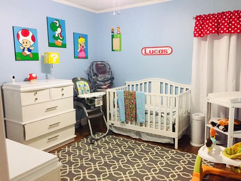 Mario Nursery Theme, Mario Nursery, Nursery Themes, Cribs, Mario, Nursery, Bed, Furniture, Home Decor