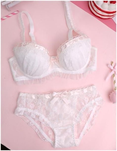 Cute Bra Set, Lace Undergarment Set, Cute Bra And Under Set Lace, Bra And Under Set Aesthetic, Cute Bra Sets, Cute Bras Sets, Cute Bra And Under Set, Dahyun Outfits, Bra And Under Set