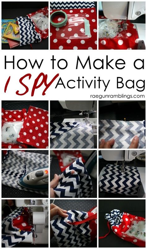 DIY I Spy Activity Bag Seek And Find Bags Diy, Diy I Spy Bag, I Spy Bags Diy Tutorials, I Spy Bags, Babysitting Activities, Spy Bag, Sensory Bags, Diy Travel Bag, Activity Bags