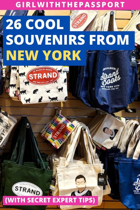 26 Best Souvenirs from NYC + Secret Local Tips What To Buy In New York, Where To Shop In New York City, Best Shopping In Nyc, Nyc Shops, Shopping In Nyc, New York Suviners, Shopping New York, Nyc Souvenirs, Best London Souvenirs