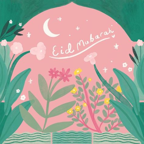 Eid Mubarak Design Illustration, Eid Illustration, Eid Wishes Quote, Eid Mubarak Illustration, Eid Post, Eid Mubarak Design, Islamic Illustration, Eid 2024, Eid Wallpaper