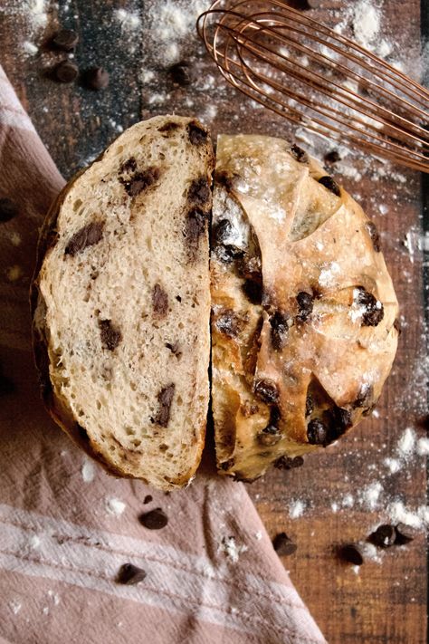 Chocolate Chip Sourdough — Poetry & Pies Chocolate Chip Sourdough, Candy Bar Cookies, Sourdough Bread Recipe, Pies & Tarts, Honey Butter, Coffee Cakes, Breakfast Cake, Sourdough Recipes, Candy Cookies