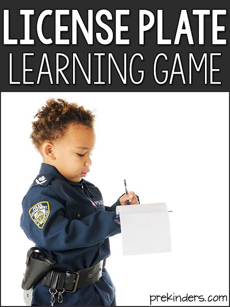 Community Helper Activities and Lesson Plans for Pre-K and Preschool - PreKinders Police Preschool Activities, Letter Games For Kids, License Plate Game, Community Helpers Activities, Writing Activities For Preschoolers, Community Helpers Preschool Activities, Abc Preschool, Police Activities, Community Helpers Theme