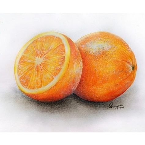 Orange Art Orange Drawing Colored Pencil, Orange Color Pencil Drawing, Half Orange Drawing, Orange Pencil Drawing, Orange Sketch Pencil, Fruit Color Pencil Drawing, How To Draw Orange, Orange Watercolor Painting, Oranges Sketch