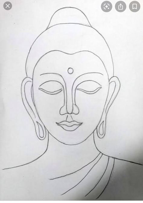 Pencil Drawing For Aari Work, Aari Images Drawing, Buddha Outline Drawing, Kathakali Face Drawing Outline, Buddha Drawing Pencil Simple, Buddha Pencil Sketch Art, Buddha Pencil Drawing, Buddha Drawing Easy, Buddha Outline