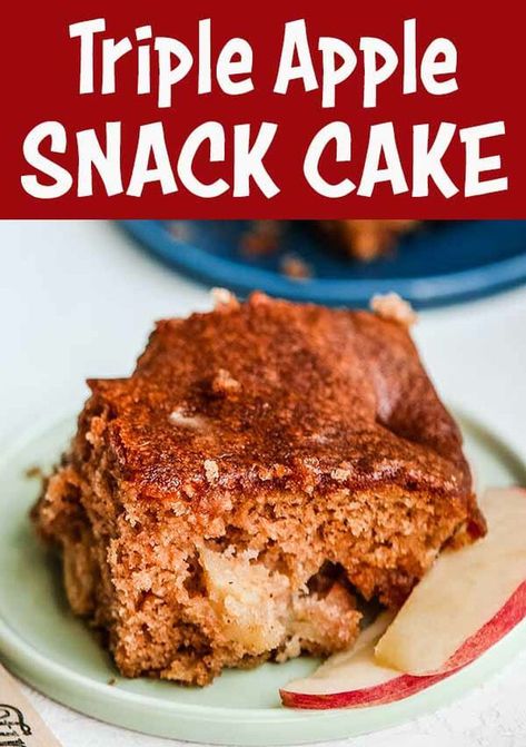 Apple Snacking Cake, Snack Cake Recipe, Snacking Cake, Retro Cake, Cake With Cinnamon, Easy Apple Cake, Apple Snacks, Cake Boy, 9x13 Baking Dish