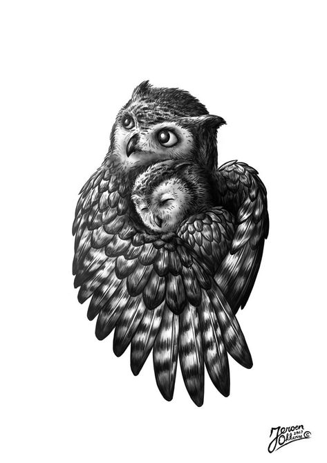 ArtStation - Owl Tattoo Design, Jeroen Okkerse Owl Thigh Tattoos, Baby Owl Tattoos, Chest Tattoo Female Upper, Natur Tattoo Arm, Realistic Owl Tattoo, Owl Tattoo Sleeve, Owl Tattoo Drawings, Cute Owl Tattoo, Cool Chest Tattoos