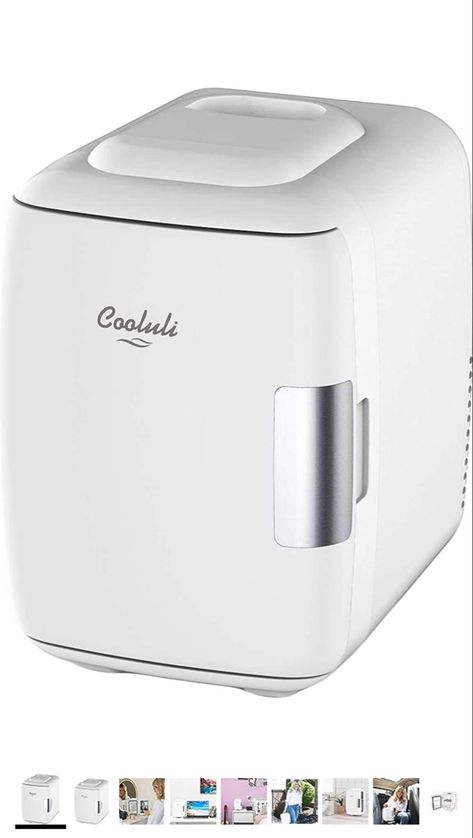 4.4 4.4 out of 5 stars 8,727 Reviews Cooluli Skincare Mini Fridge for Bedroom - Car, Office Desk & Dorm Room - Portable 4L/6 Can Electric Plug In Cooler & Warmer for Food, Drinks, Beauty & Makeup - 12v AC/DC & Exclusive USB Option, White Mini Skincare Fridge, Black Mini Fridge, Small Mini Fridge, Fridge Dimensions, Fridge For Bedroom, Mini Skincare, Electric Cooler, Skincare Fridge, Electric Plug