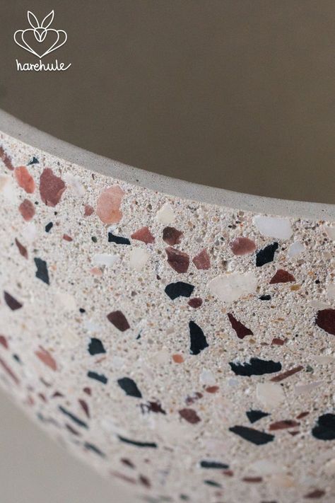 Terrazzo Planter, Bedding Pattern, Plant Decoration, Kitchen Worktop, I Pick, In Construction, Plant Pots, In Kitchen, Grasses