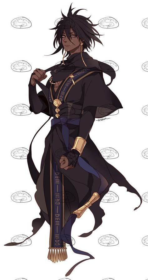 Luna Anime, Record Of Ragnarok, Illustration Manga, Dungeons And Dragons Characters, Black Characters, Black Anime Characters, A Goddess, Character Design Male, Fantasy Clothing