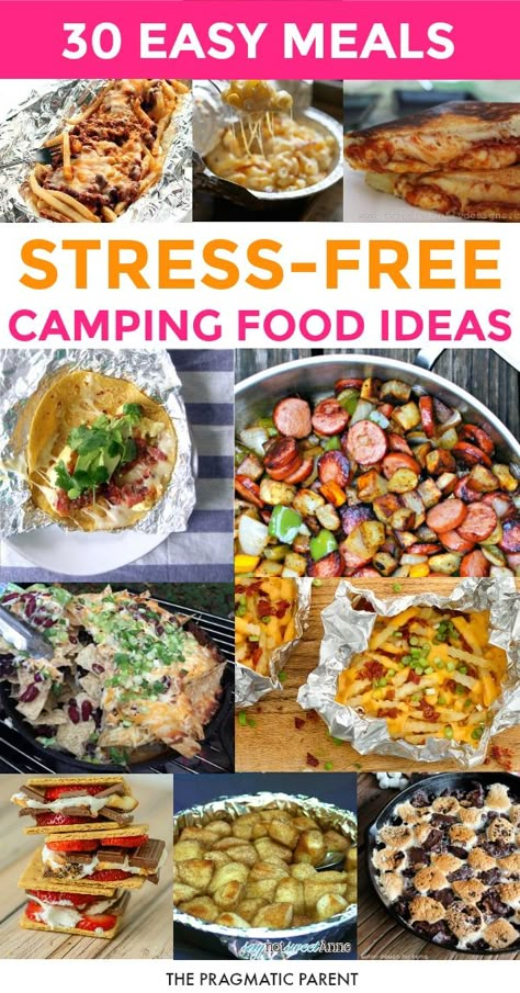 Camping Ideas For Couples, Easy Camping Food, Campfire Meals, Camping Menu, Camping Foods, Camping Desserts, Camping Meal, Campfire Recipes, Camping Food Ideas