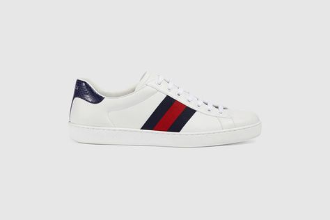 Gucci Ace Low Top Sneakers Gucci, Buy Nike Shoes, Gucci Mens, Gucci Gifts, Gucci Sneakers, Adidas Gazelle Sneaker, Mens Leather, Sneakers Men Fashion, Gucci Shoes