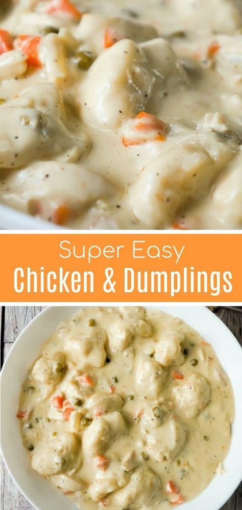 Recipe Using Rotisserie Chicken, Dumplings With Biscuits, Chicken And Dumplings With Biscuits, Using Rotisserie Chicken, Creamy Chicken And Dumplings, Easy Chicken And Dumplings, Recipes Using Rotisserie Chicken, Hearty Comfort Food, Comfort Food Recipes Dinners