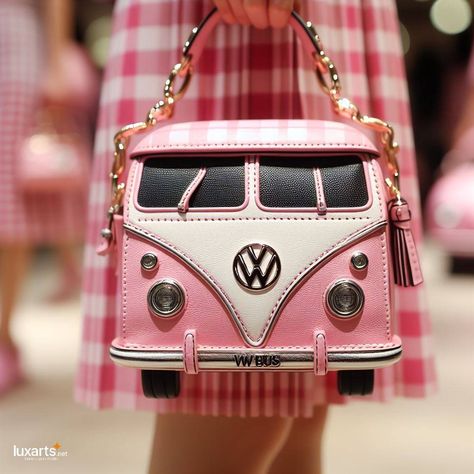 Retro Wanderlust: Volkswagen Bus-Shaped Handbag for Vintage Vibes on the Go 🚐👜🌟 #VWBusHandbag #RetroChic #AutomotiveStyle Carry your essentials in nostalgic style with the Volkswagen Bus Shaped Handbag. Inspired by the iconic VW design, this handbag features the distinctive silhouette of the beloved Volkswagen Bus. Elevate your fashion statement with the Volkswagen Bus Shaped Handbag, where every outing becomes a stylish journey through automotive history. 🌈🚐✨ https://luxarts.net/volkswagen-b... Shaped Purses, Retro Inspired Fashion, Inspired Handbags, Unique Handbags, Nice Pic, Handbag Vintage, Designer Purses, Bags Handmade, Unique Purses