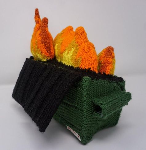 Dumpster Fire Amigurumi, Crochet Dumpster Fire Pattern Free, Crochet Dumpster Fire Free Pattern, Emotional Support Dumpster Fire Crochet Free Pattern, Crochet Dumpster Fire, Dumpster Fire Crochet Pattern Free, Dumpster Fire Crochet Pattern, Crochet Fire, Crochet Hack