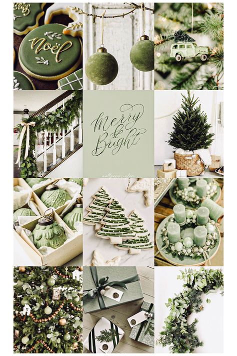 Christmas Decorations Astetic, Sage Christmas Aesthetic, Sage Green Christmas Aesthetic, Sage Christmas Tree Decor, Sage Green Christmas Tree Decor, Mint Green Christmas Decor, Sage Green Christmas Decor, Sage Green Christmas Tree, Mint Green Christmas