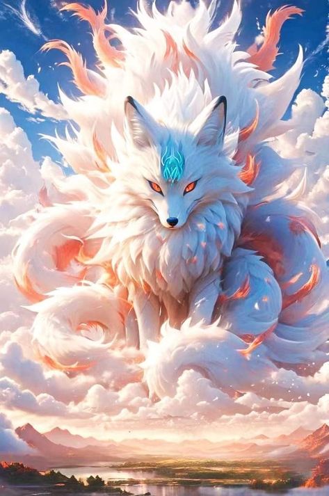 Pictures Of Wolves, Adorable Pictures, Nine Tailed Fox, Wolves, Fox, Google Search, Hair, Pink, Blue