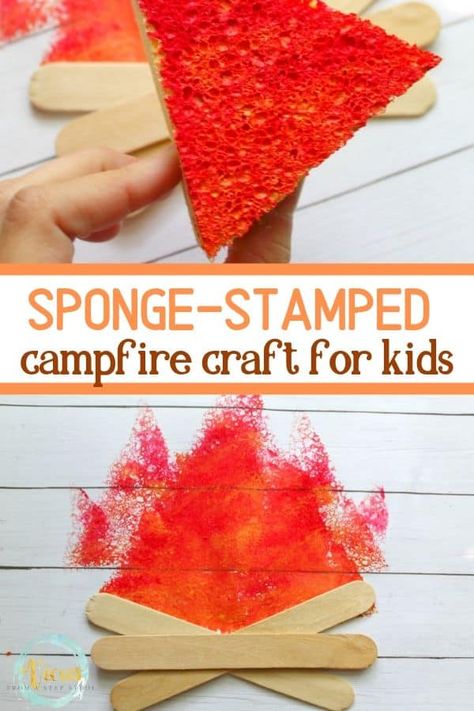 Camping Art Activities For Toddlers, Camping Crafts For Toddlers, Camping Crafts Preschool, Camping Week, Preschool Camping, Cozy Crafts, Art For Toddlers, Summer Activities For Toddlers, Camping Crafts For Kids