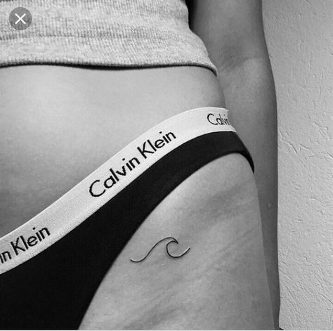 Ghost Hip Tattoo, Wave Tattoo On Thigh, Wave On Hip Tattoo, Hip Wave Tattoo, Wave Tattoo Hip, Wave Tattoo On Hip, Wave Hip Tattoo, Lifeguard Tattoo, Little Hip Tattoos