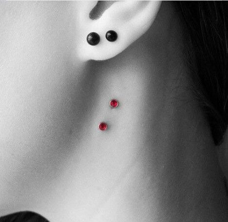 Vampire bite Bite Tattoo, Microdermal Piercing, Vampire Bite, Vampire Bites, Piercing Chart, Wicked Tattoos, Face Piercings, Cool Piercings, Eyebrow Piercing