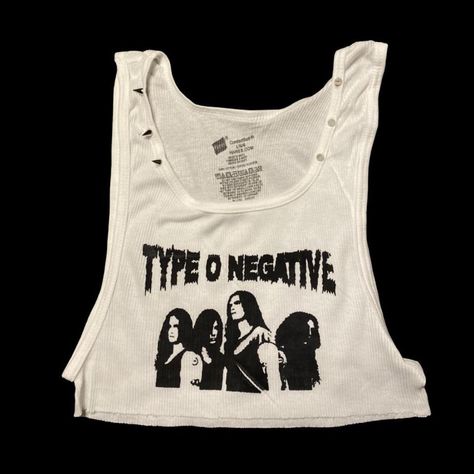 Type O Negative Shirt, Future Shop, Alt Clothes, Type O Negative, Muscle Shirt, Yokai Watch, J Fashion, Goth Outfits, T Shirt Diy