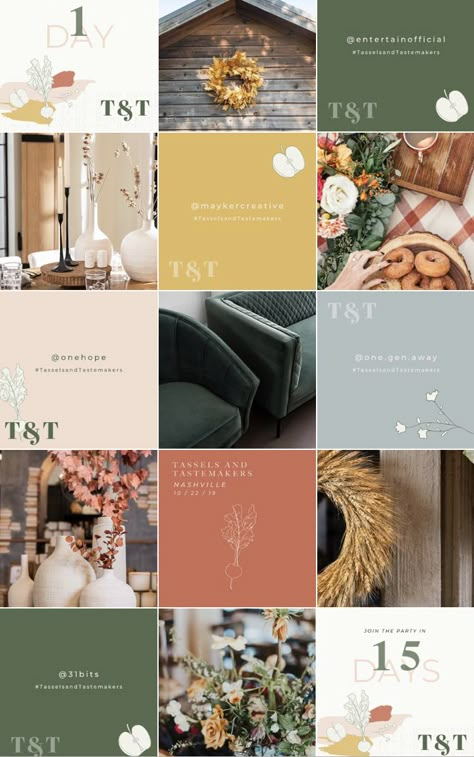 Natural Instagram Feed, Kids Branding Design, Branding Mood Board Inspiration, Instagram Grid Design, Joy Instagram, Earthy Aesthetic, Instagram Grid, Instagram Layout, Instagram Feed Inspiration