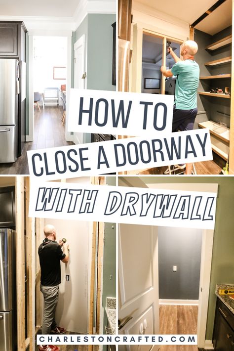 Closing A Doorway, How To Close In A Doorway, How To Enclose A Doorway, How To Close Up A Doorway, How To Close A Doorway, Close Off A Room Ideas, How To Close Off A Doorway, Ways To Block Off A Doorway, How To Frame A Doorway