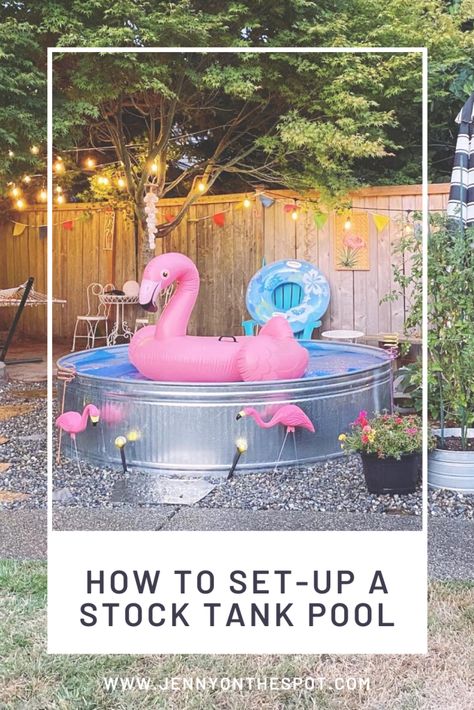 How to Set-Up a Stock Tank Pool #stocktankpool #backyardoasis Diy Stock Tank Pool, Stock Tank Pools, Stock Tank Swimming Pool, Tank Swimming Pool, Stock Pools, Tank Pools, Diy Stock Tank, Stock Tank Pool Diy, Pool Diy