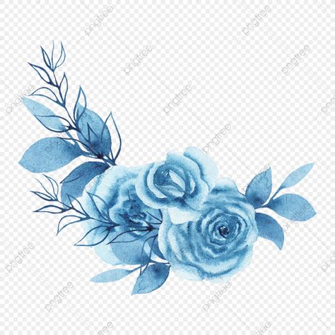 Blue Floral Bouquet, Blue Flowers Background, Bouquet Watercolor, Wreath Illustration, Transparent Clipart, Blue Watercolor Floral, Lace Background, Frame Floral, Daisy Bouquet