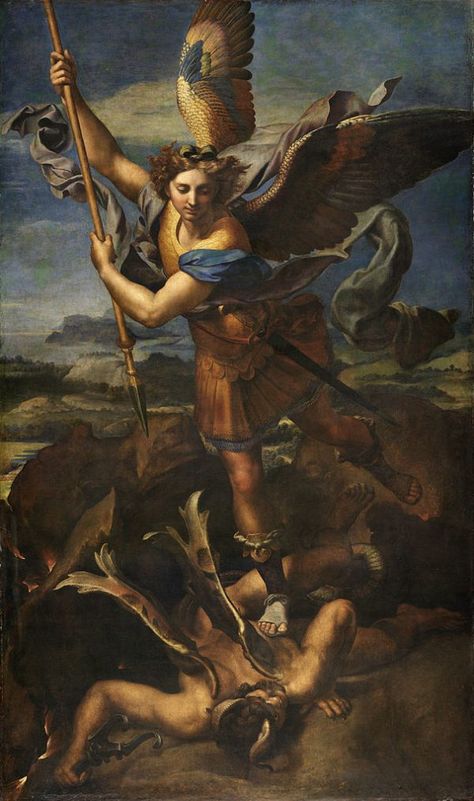 Michael And Lucifer, St Michael Tattoo, St Michael Prayer, Edouard Manet, Catholic Images, Ange Demon, San Michele, Saint Michael, Biblical Art