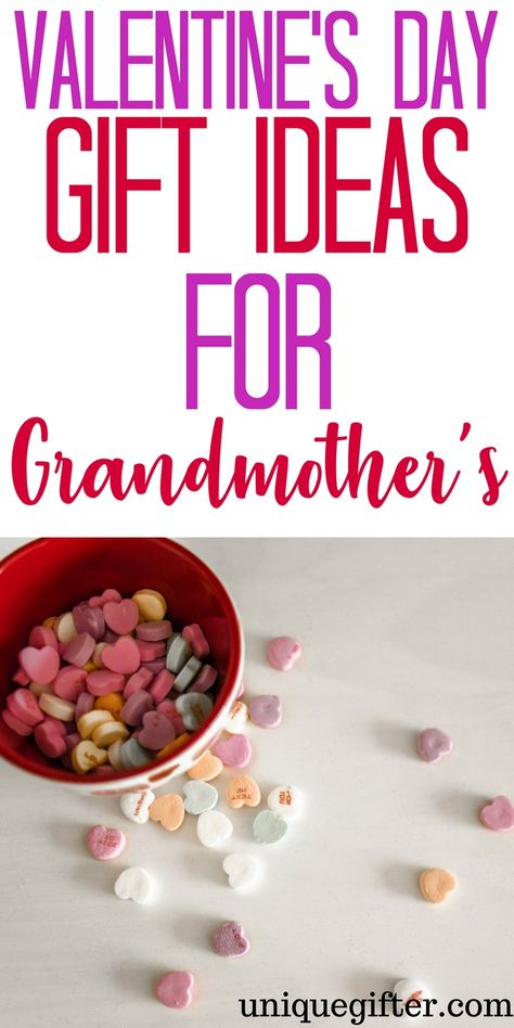 Valentine's Day Gift Ideas for Grandmothers | What to buy Nana for Valentine's Day | Fun grandparent gifts for Valentine's Day | Grannie Gift Ideas | Valentine's Day Presents for Granny | Gifts from the kids | Grandkid gift ideas Grandparent Valentine Gifts, Grandkids Valentine Gift Ideas, Presents For Boyfriend Anniversary, Gift Ideas For Grandma, Grandkid Gifts, Granny Gifts, Valentine's Day Gift Baskets, Valentines Gift Bags, Valentine's Day Gift Ideas