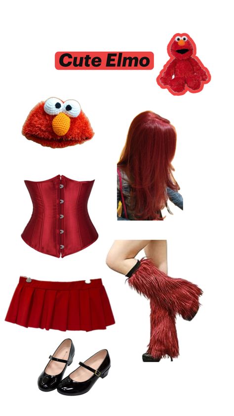 Elmo Dress To Impress, Elmo Costume Womens, Elmo Outfit, Elmo Costume Teen, Elmo Pants, Elmo Costume