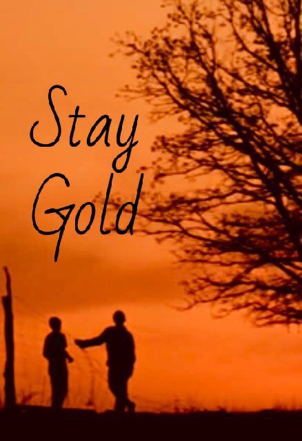 Stay Gold Aesthetic, Stay Gold Ponyboy Tattoo, The Outsiders Quotes Wallpaper, Stay Gold Tattoo The Outsiders, The Outsiders Aesthetic Wallpaper, The Outsiders Vintage Poster, The Outsiders Aesthetic Poster, Outsiders Wallpaper, Stay Gold Tattoo