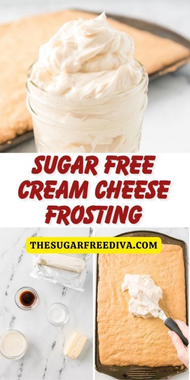 5 Ingredient Sugar Free Cream Cheese Frosting, a simple and delicious recipe for homemade dessert frosting made with no added sugar Read more at: https://thesugarfreediva.com/5-ingredient-sugar-free-cream-cheese-frosting/ Copyright �© https://thesugarfreediva.com Sugar Free Icing Recipe, Sugar Free Frosting Recipe, Sugar Free Cream Cheese Frosting, Sugar Free Baking Recipes, Sugar Free Icing, Sugar Free Cake Recipes, Sugar Free Frosting, Sugar Free Desserts Easy, Cheese Frosting Recipe