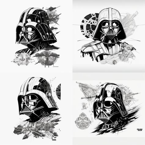 Star Wars Tattoo Design, Darth Vader Sketch, Darth Vader Tattoo Design, Darth Vader Drawing, Vader Tattoo, Star Wars Tattoo Sleeve, Darth Vader Tattoo, Xmas Tags, Shoe Designs