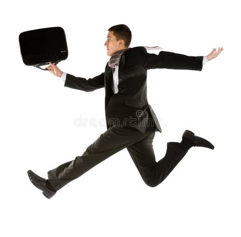 Running young businessman. Young businessman with briefcase running for success , #sponsored, #businessman, #young, #Running, #Young, #success #ad Young Success, Laser Focus, Professional Growth, Job Search, Losing You, Necktie, Business Man, Career, Stock Images