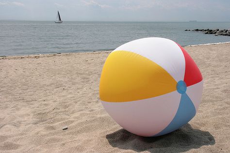 Beach Ball Aesthetic, Beach Moodboard, Holly Wood, Paint Blue, Ball Aesthetic, Swimming Hole, Bouncy Ball, Marine Theme, Summer Campaign