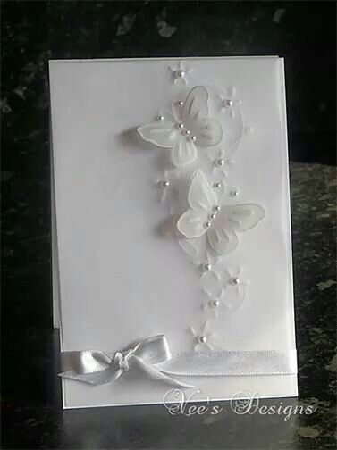 White On White Cards, Vellum Cards, Parchment Cards, Wedding Cards Handmade, Butterfly Card, Parchment Craft, White Cards, Elegant Cards, Embossed Cards