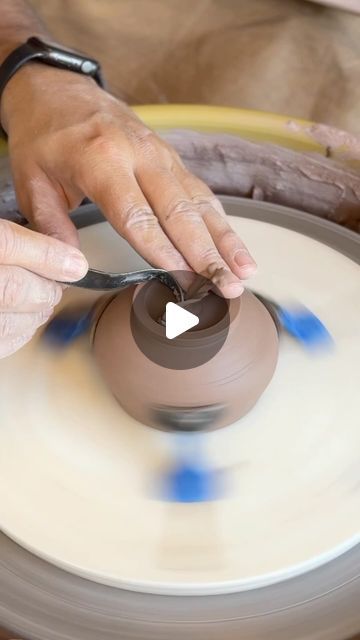 Salter Pottery on Instagram: "Making an egg yolk separator. #Pottery, #Ceramic #Clay #HowTo #Create." Manual Pottery Wheel, Pottery Spinning Wheel, Egg Yolk Separator Ceramic, Centering Clay Pottery Wheel, Electric Pottery Wheel, Ceramic Videos, April 7, Egg Yolk, An Egg