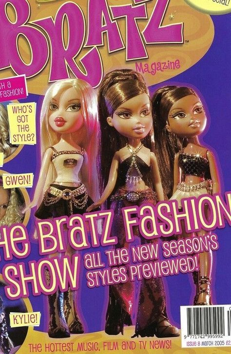 2000s Fashion Posters, Bratz Magazine Cover, Bratz Y2k Wallpaper, 2000s Poster Prints, 200s Posters, Bratz Poster, Bratz Magazine, 90s Posters, 2000s Posters