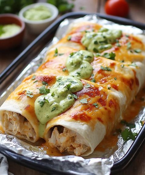 Smothered Baked Chicken Burritos Smothered Burritos Chicken, Smothered Baked Chicken Burritos, Crockpot Chicken Burritos, Sugar Free Dinner, Smothered Chicken Burritos, Baked Chicken Burritos, Smothered Baked Chicken, Chicken Burritos Recipe, Chicken Burrito Recipe