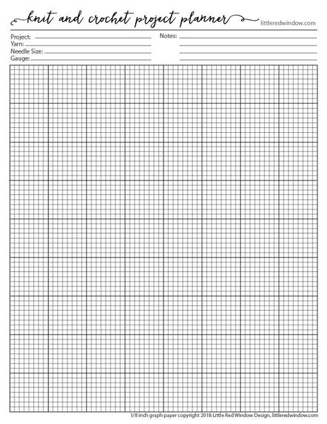 Free Printable Knitting Planner and Crochet Planner Project Graph Paper Pages, download, print and get organized! Knitting Graph Paper Free Printable, Knitting Graph Paper, Crochet Planner, C2c Crochet Pattern Free, Printable Graph Paper, Free Printable Crafts, Graph Crochet, Fair Isles, Tapestry Crochet Patterns